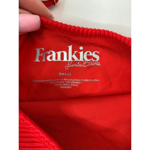 Frankie's Bikinis Eliza One Piece Lipstick Red Women Small - Picture 9 of 11
